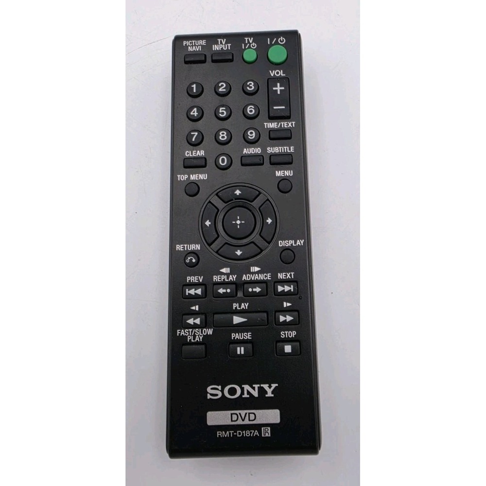 Sony RMT-D197A DVD Player Remote Control OEM Original Tested.